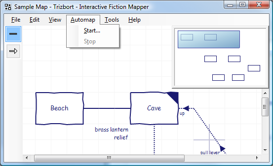 Trizbort's user interface